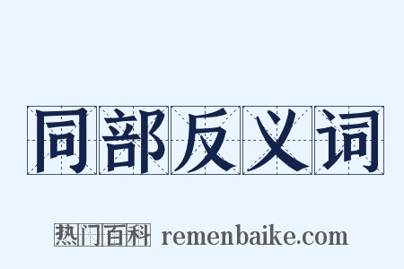 同部反义词是什么意思的图片